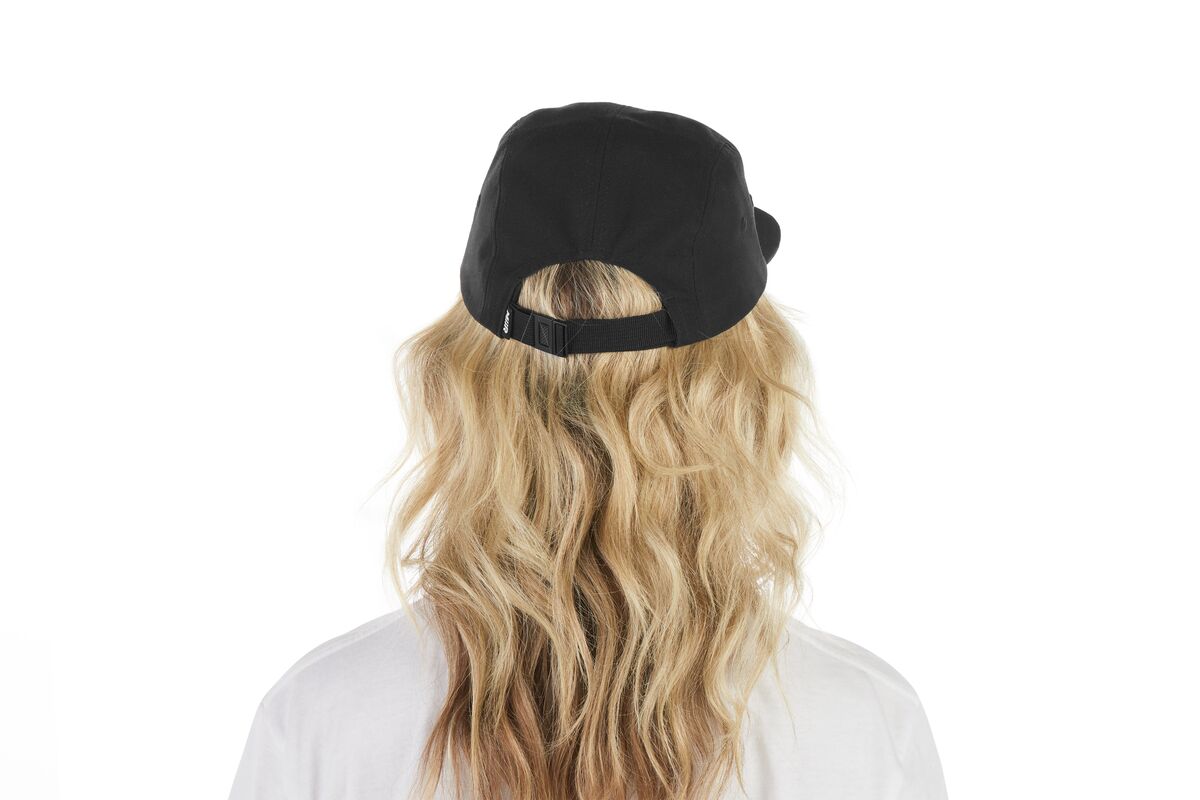 recycled-poly-flat-brim-5-panel-hat-z4 WebPDP-HAT003002_Recycled_Poly_Flat_Brim_5Panel_Hat_Black_Studio_Harper_Studios_0723_Back__HAT003002OS.jpg